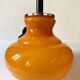 Vintage orange opaline glass pendant light