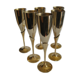 Brass champagne glasses