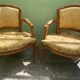 Pair of children's cabriolet armchairs in Louis XV style