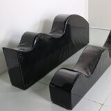 Superonda  Black Sofa by Archizoom Associati for Poltronova, 1960 Italy