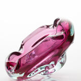 Josef Hospodka for Chribska - Bohemian glass 60s - ash tree - pocket empty