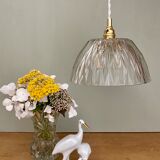 Vintage lamp lamp in molded glass