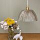 Vintage lamp lamp in molded glass