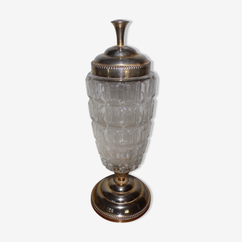 Vase urne  ancien en verre art déco