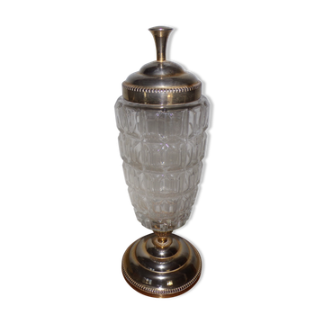 Vase urne  ancien en verre art déco