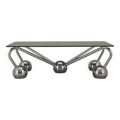 Table basse en verre, Italie années 1970
