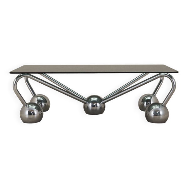 Table basse en verre, Italie années 1970