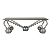 Table basse en verre, Italie années 1970