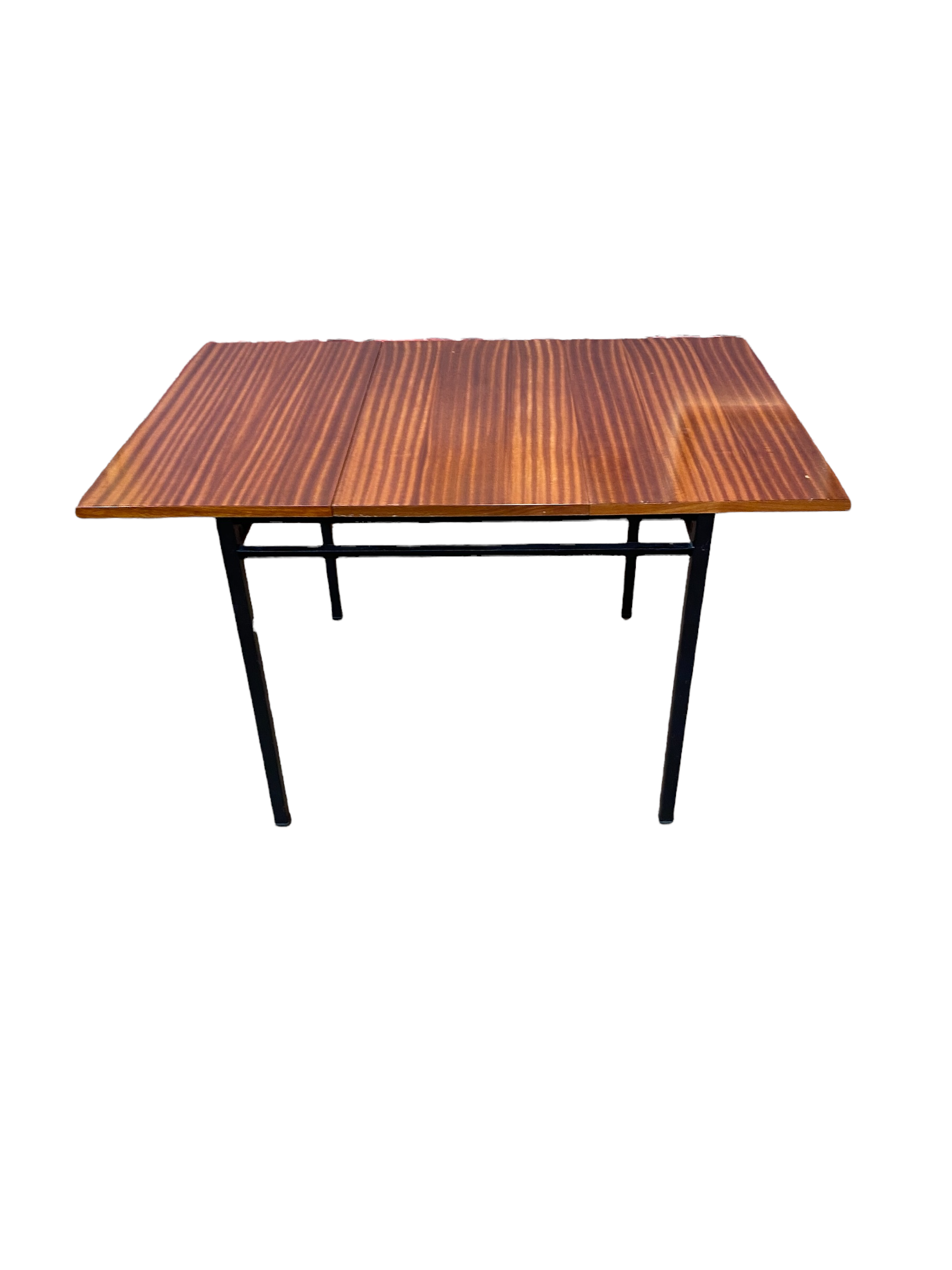 Mahogany veneer dining table by Marcel Gascoin 1960 for Alveole
