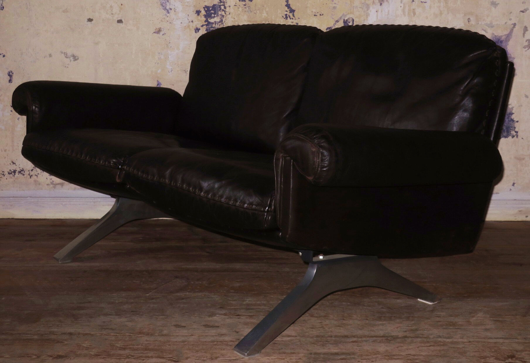 De Sede DS 31 sofa dark brown leather, Switzerland 1970s