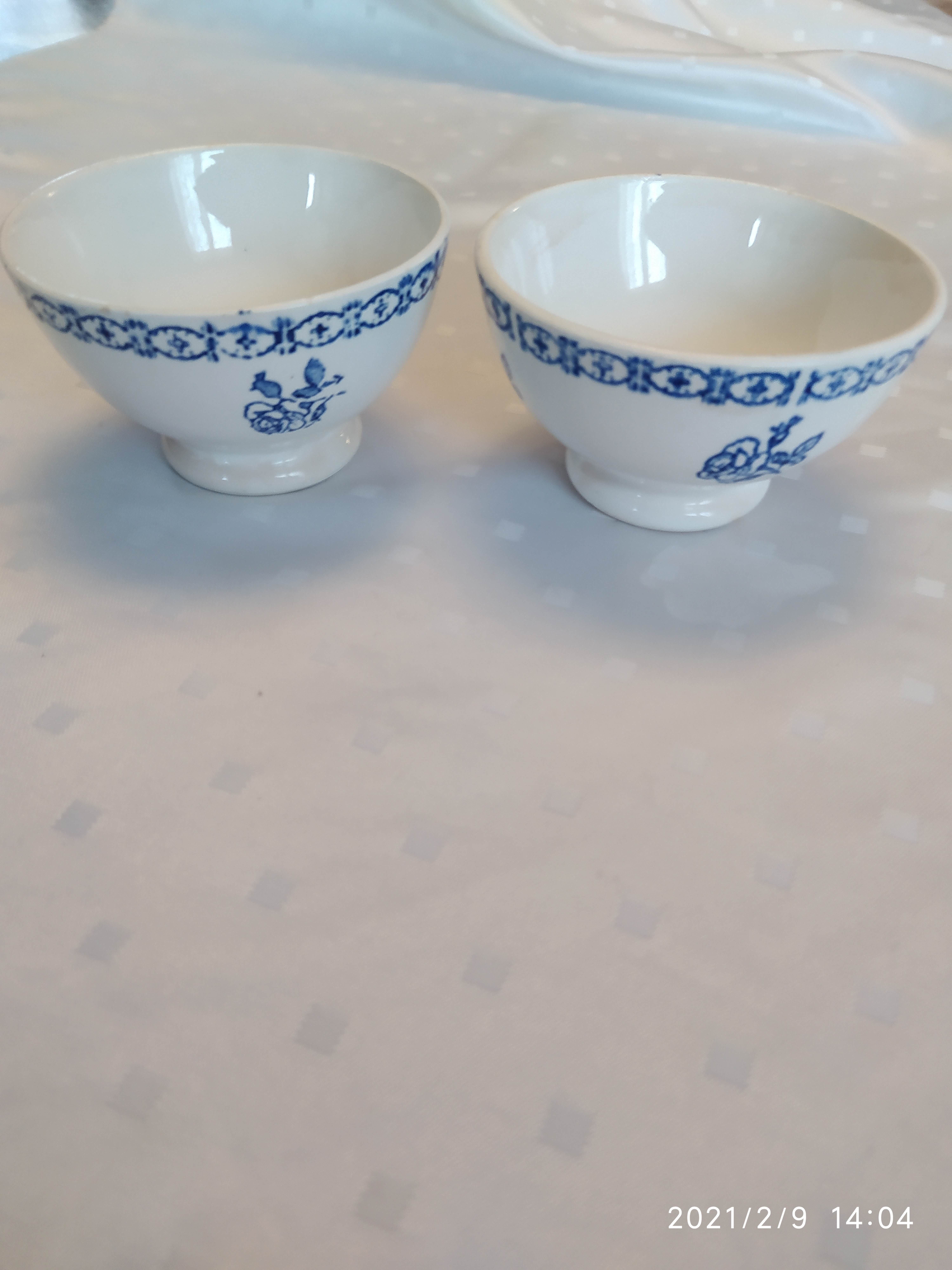 Lot de 2 coupelles faïence de Giens