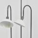 2 Postmodern 1980s Memphis Style Uplighter Floor Lamps, Torchiere, Italy, 1980s