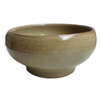 Ceramic bowl / glazed pottery signed 60s-70s