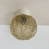 Vintage glass bubble ceiling lamp , 1970s