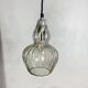 Pair of vintage glass pendant lights.