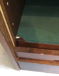 Vintage curtain cabinet