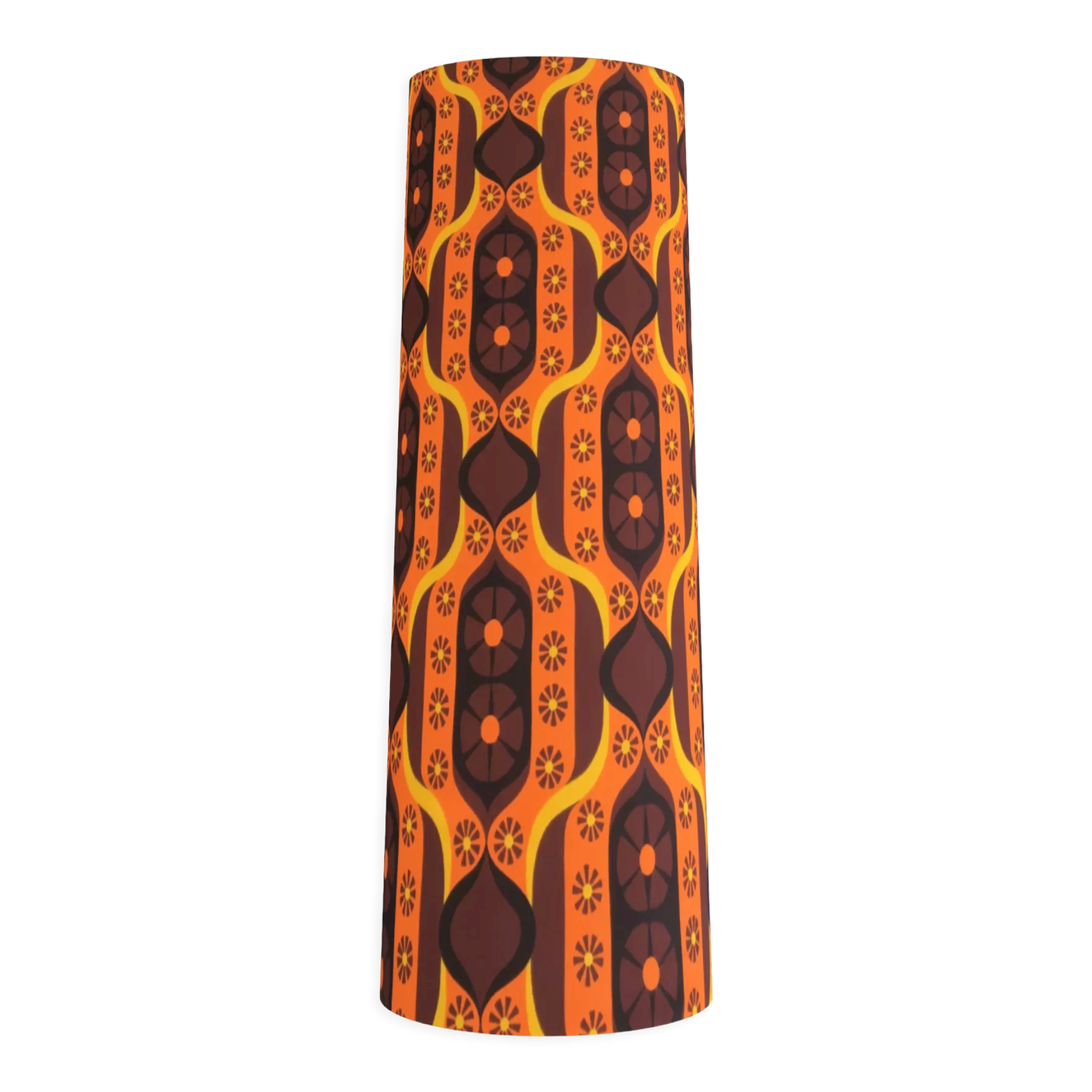 Sherazade H87 D35 d25 lampshade - conical in vintage fabric