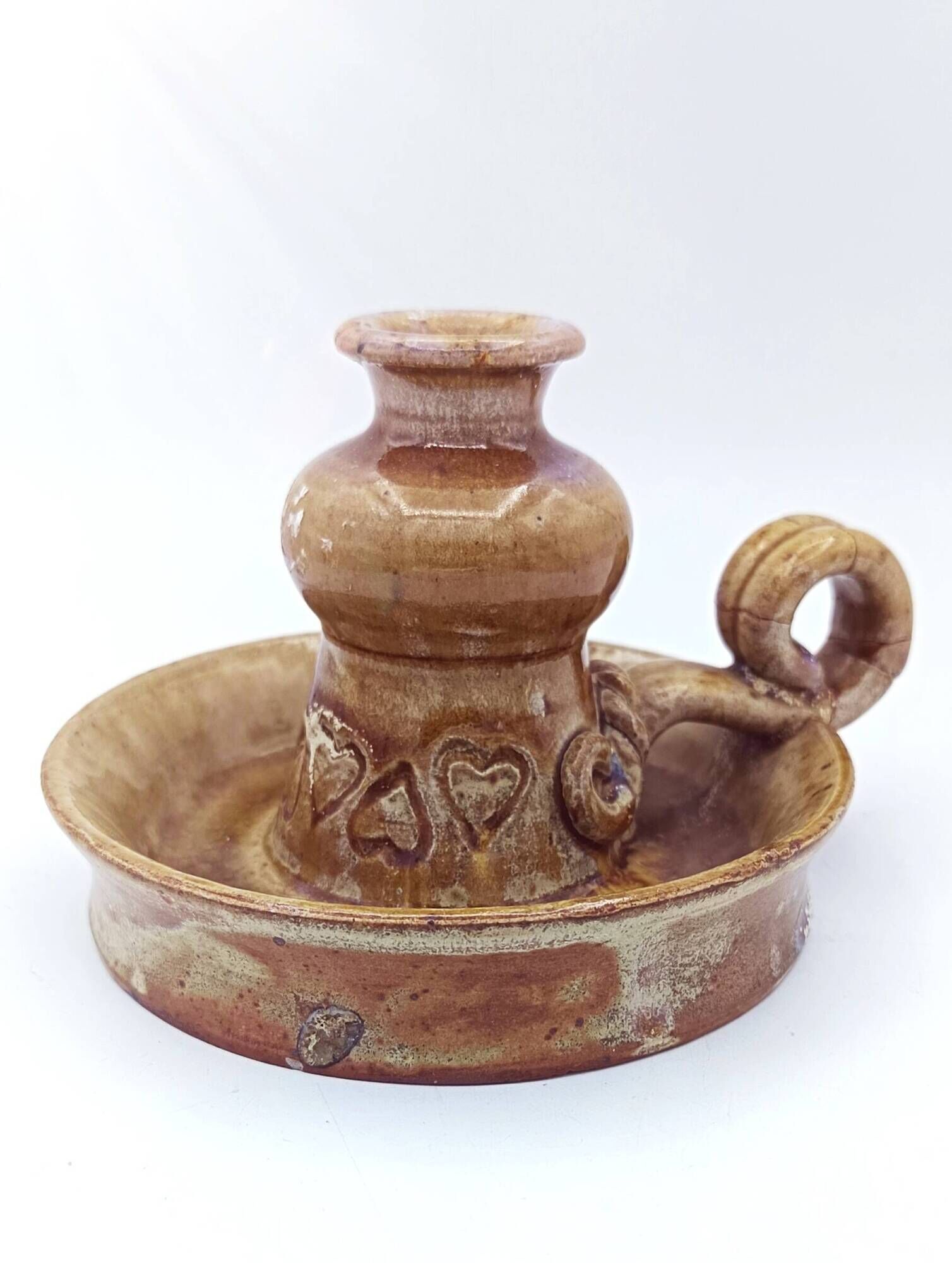 Stoneware candlestick by Pierre Pigaglio – Saint-Amand-en-Puisaye