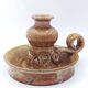Stoneware candlestick by Pierre Pigaglio – Saint-Amand-en-Puisaye