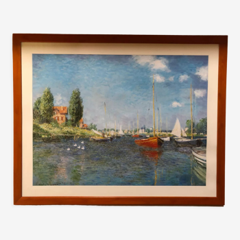Tableau reproduction Claude Monet « Les Bateaux Rouges »