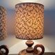 Pair of Scandinavian wooden lamps from the 60s