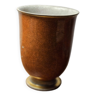 Royal Copenhagen Crackle Glaze Vase