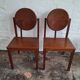 Set of 6 mid century Brutalist teak and steel dining chairs, 1960s