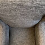 Fauteuil à grand dossier en tissu