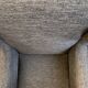 Fauteuil à grand dossier en tissu