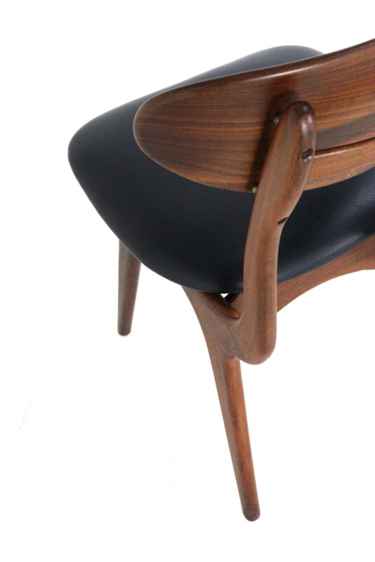 Set of 4 AWA chairs 'Weert' - full restored dutch design