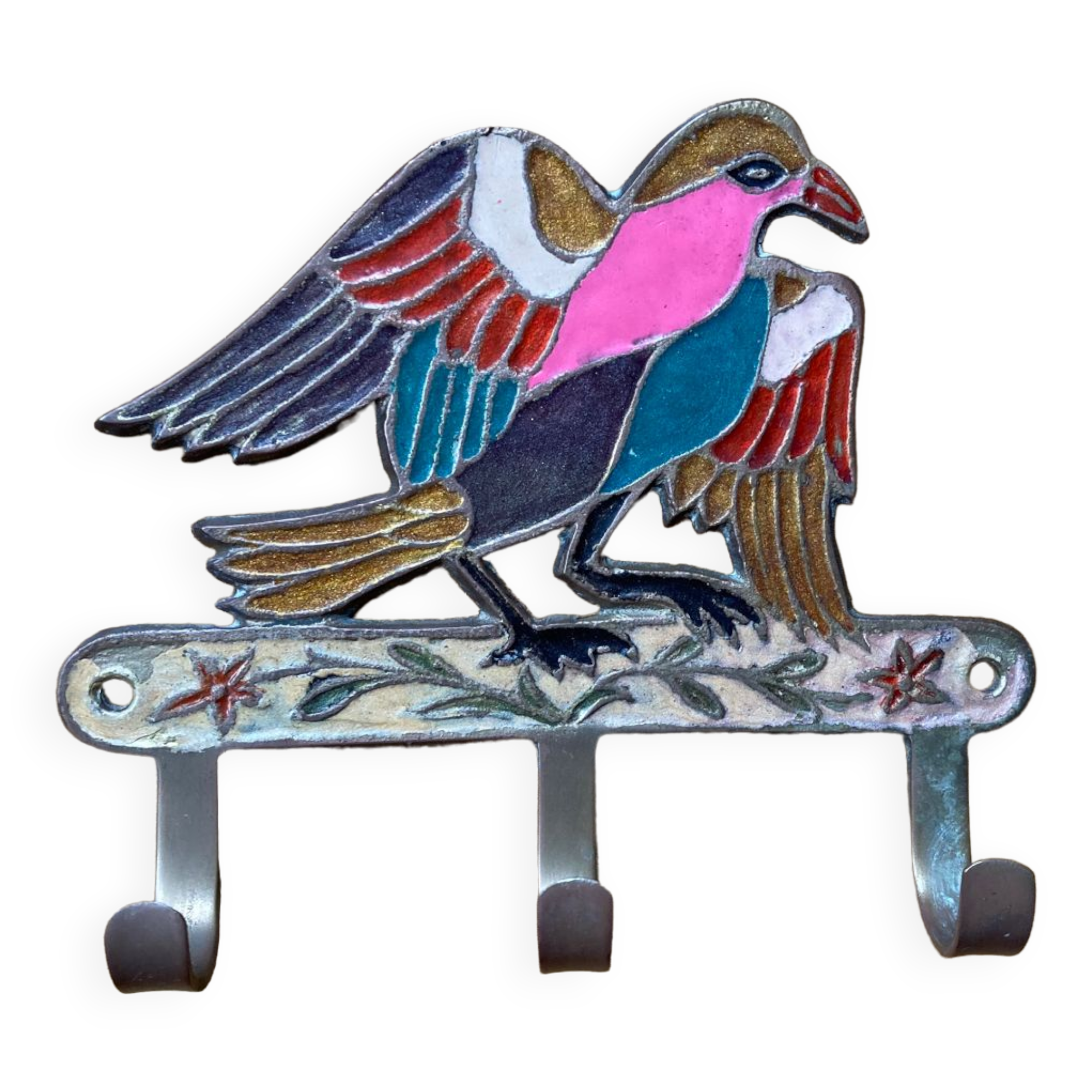 Hanging cloth bird brass