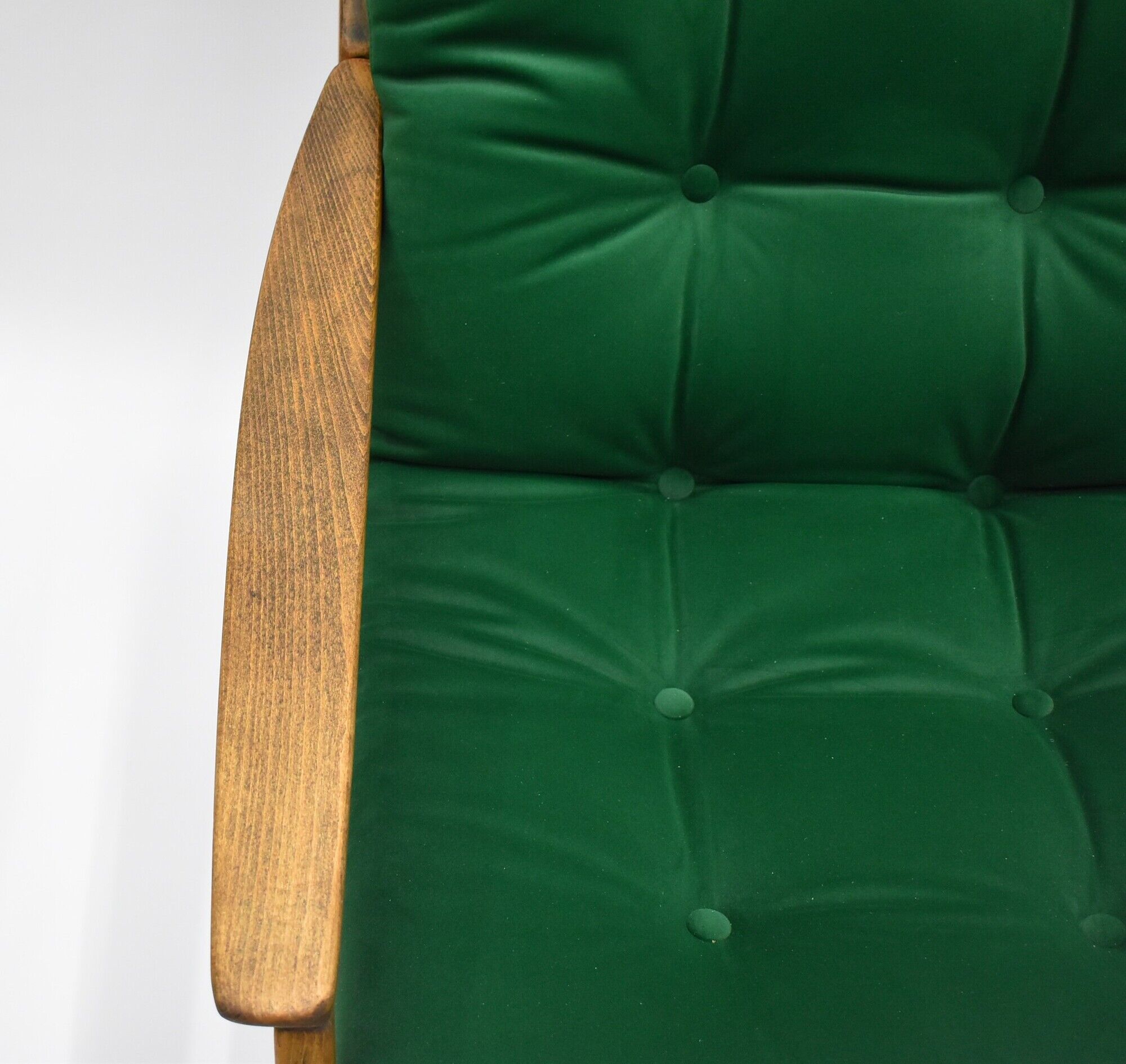 Original rotate armchair, Scandinavian icon, 1960s, quality green velvet