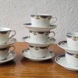 8 Cups and Saucers Bernardaud Limoges – Circa 1900-1920