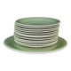 Service à dessert en faience de villeroy et boch model mettlach 12 assiettes et un plat