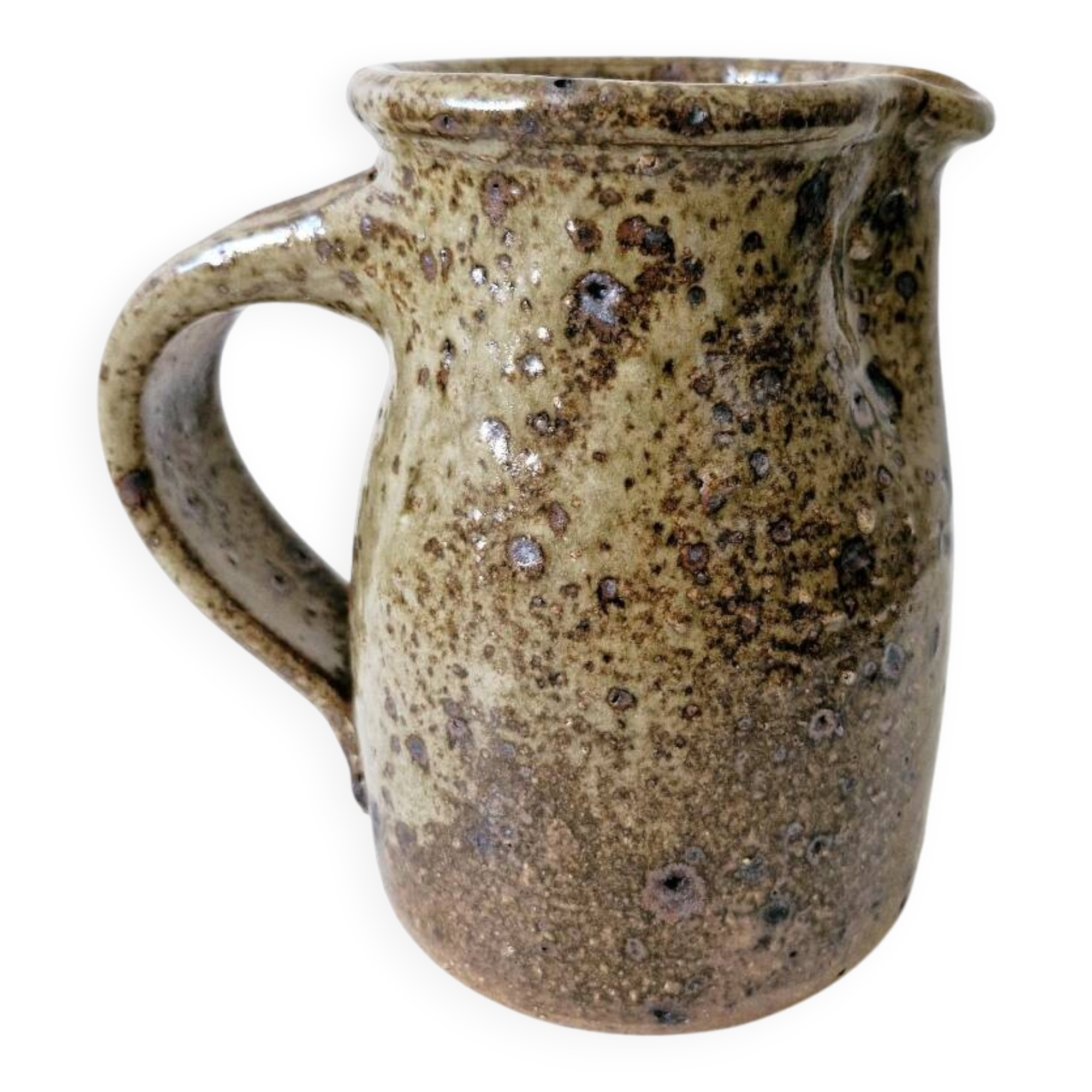 Old pitcher in pyrite stoneware