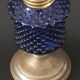 Old oil lamp blue glass