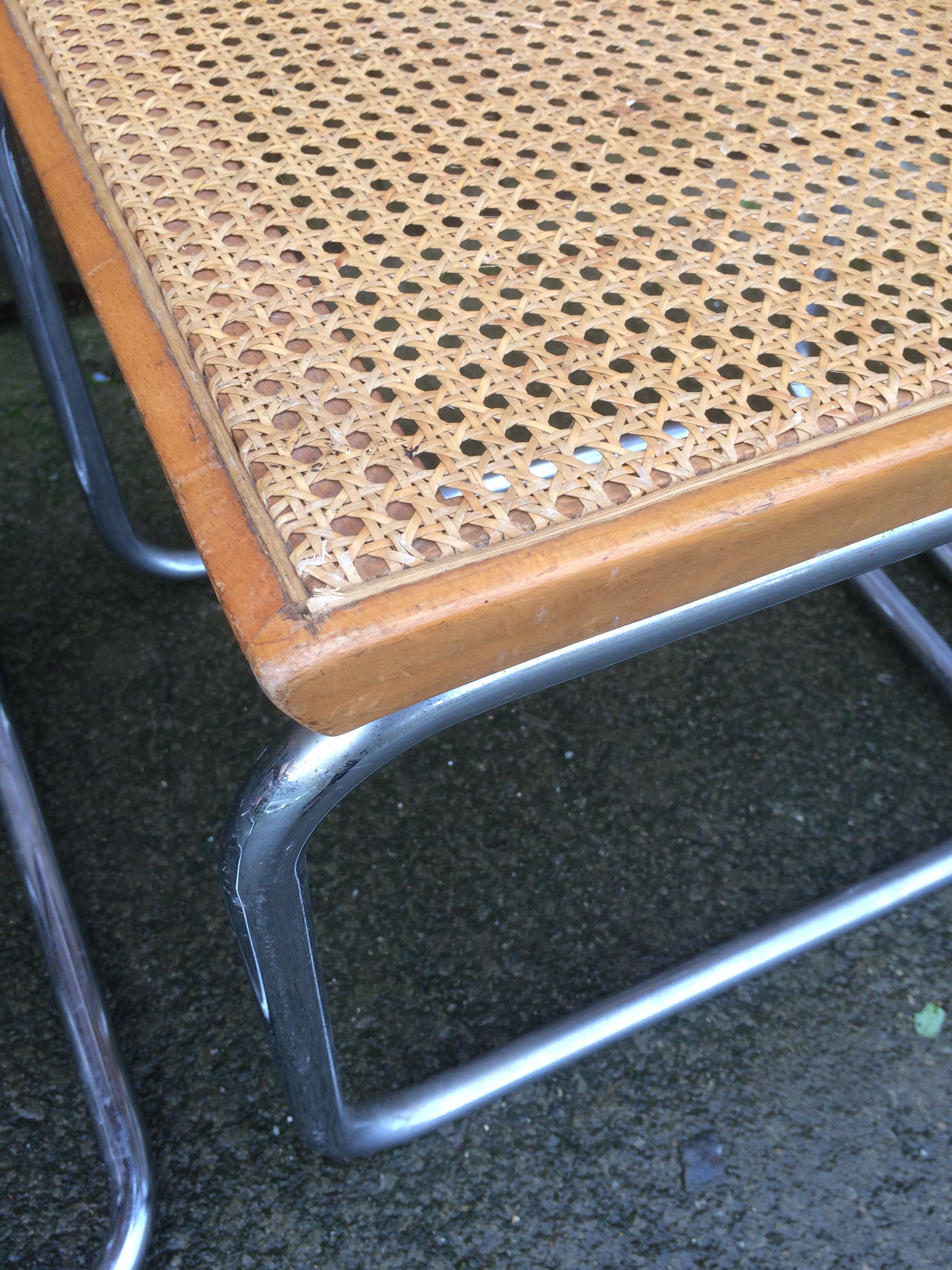 Lot de 4 chaises Breuer cesca B32
