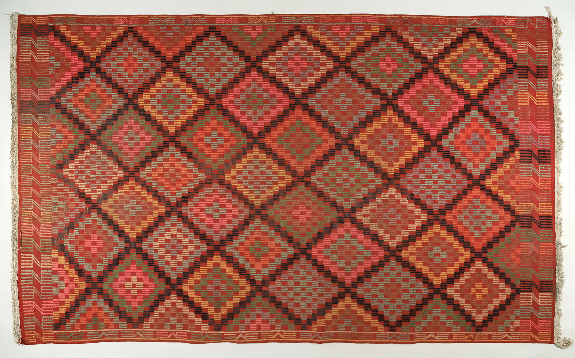 Anatolian handmade kilim rug 200 cm x 136 cm
