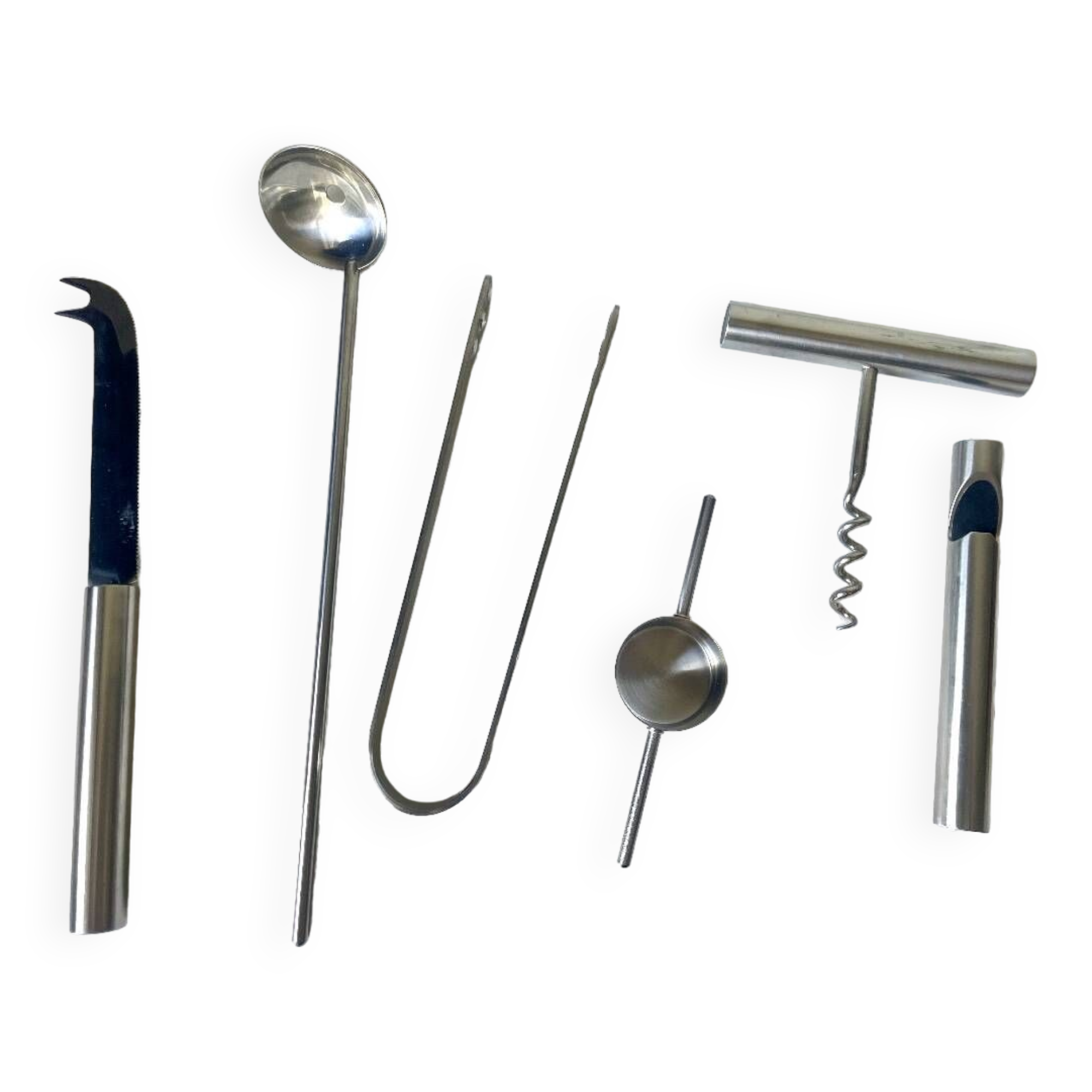 Vintage Stelton Bar Set Design Arne Jacobsen 6 pcs set Danish Design