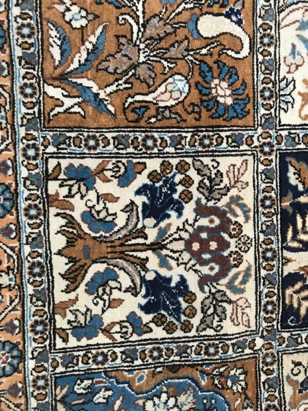 Old Persian Ghoum handmade carpet 207 X 303 cm