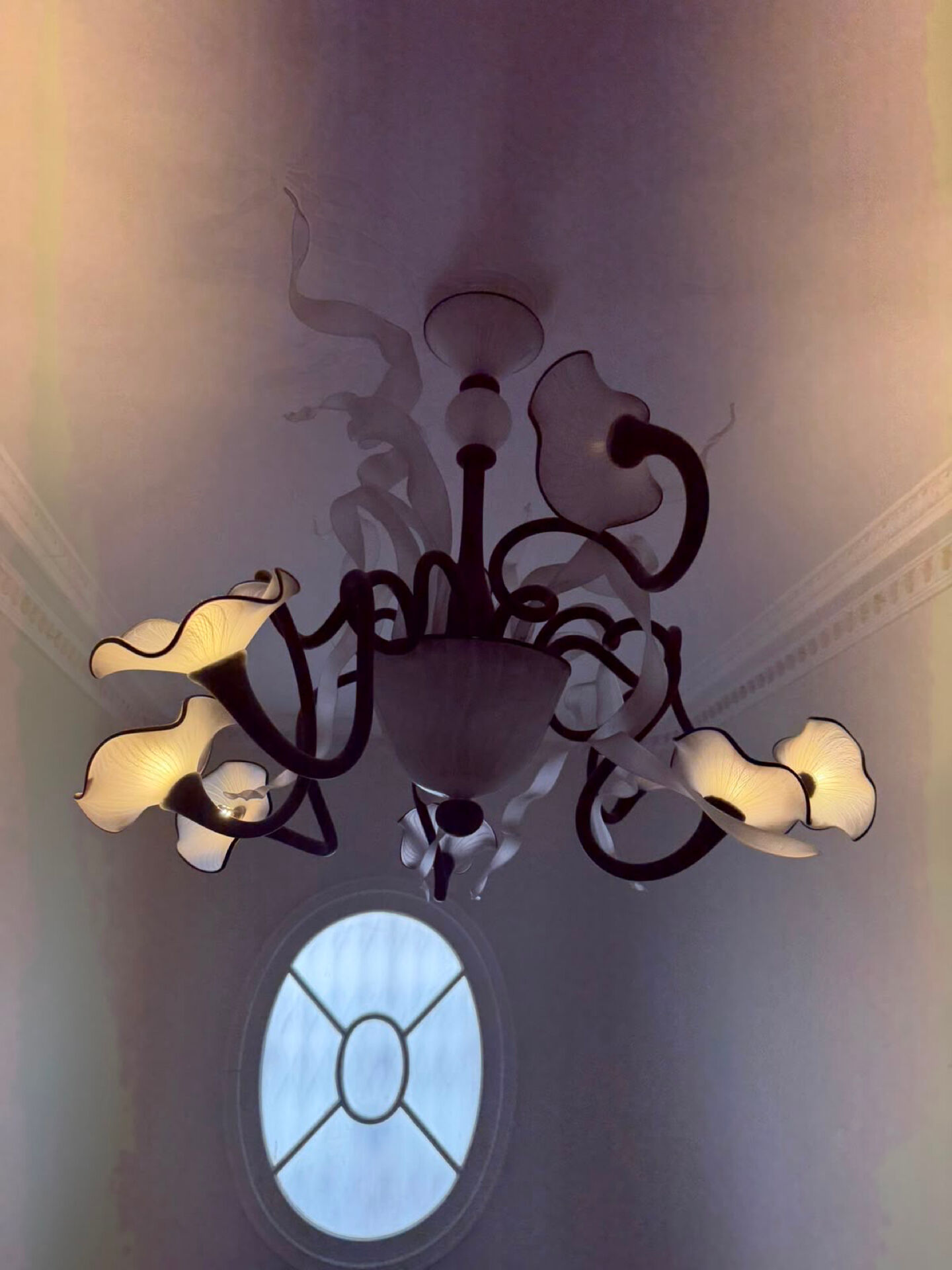 Murano chandelier - modern design - superb - warm white LED