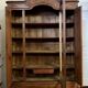 Library in Louis XV Rocaille style in carved walnut