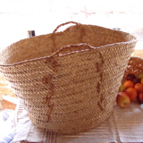 Vintage laundry basket with handles