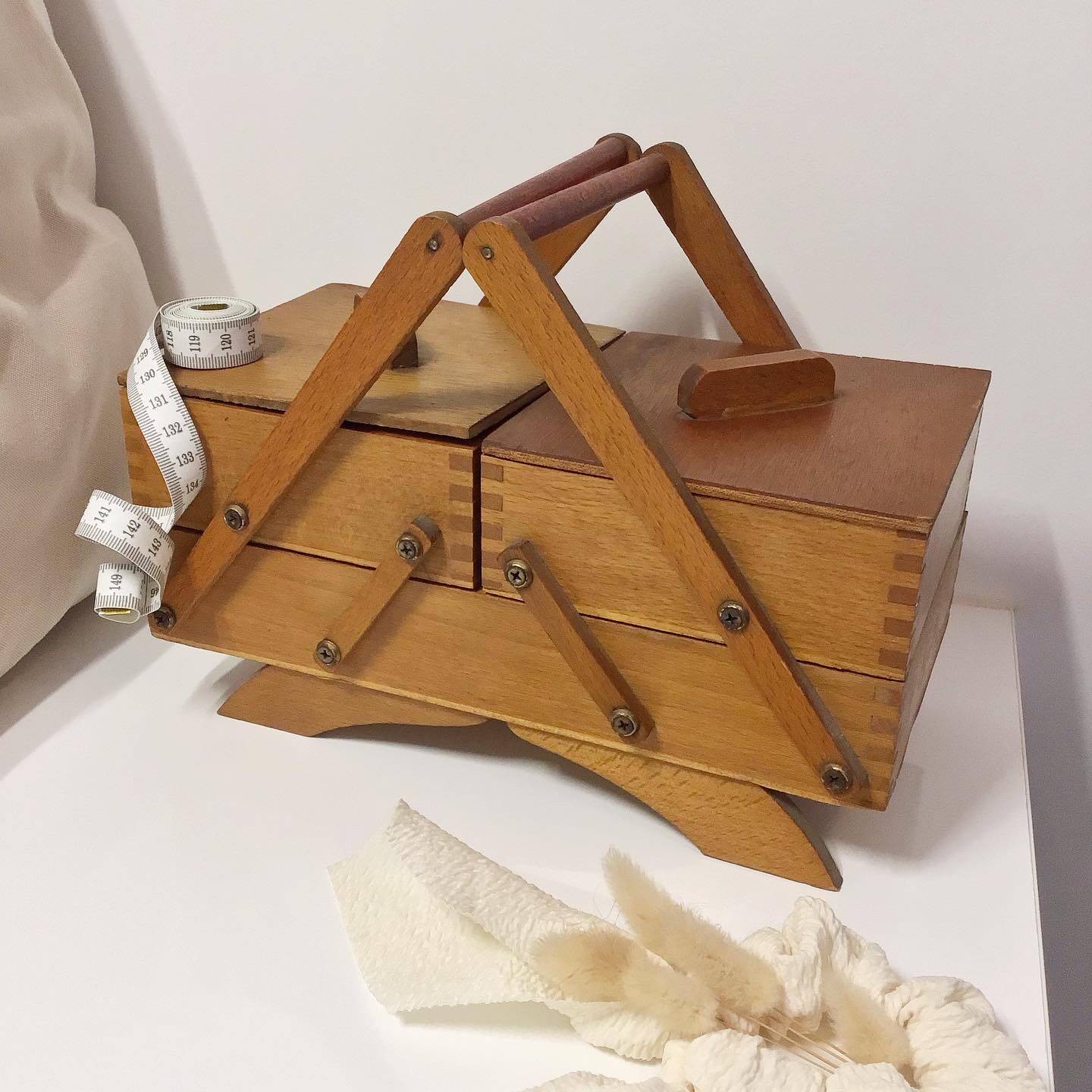 Little vintage wooden worker