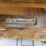 Scrétaire commode galbé marqueté