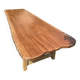 Table d’exception en Sipo massif 3 mètres  Création unique d’ébéniste d'art
