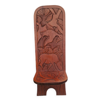 Chaise à palabre tribal origine Afrique