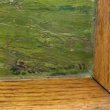 Signed oil-landscape