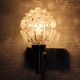 Pair of vintage glass wall light