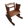 Rocking chair child wooden teddy bears